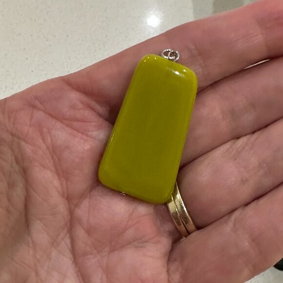 Vintage Serpentine Stone Pendant - Picture 4 of 6